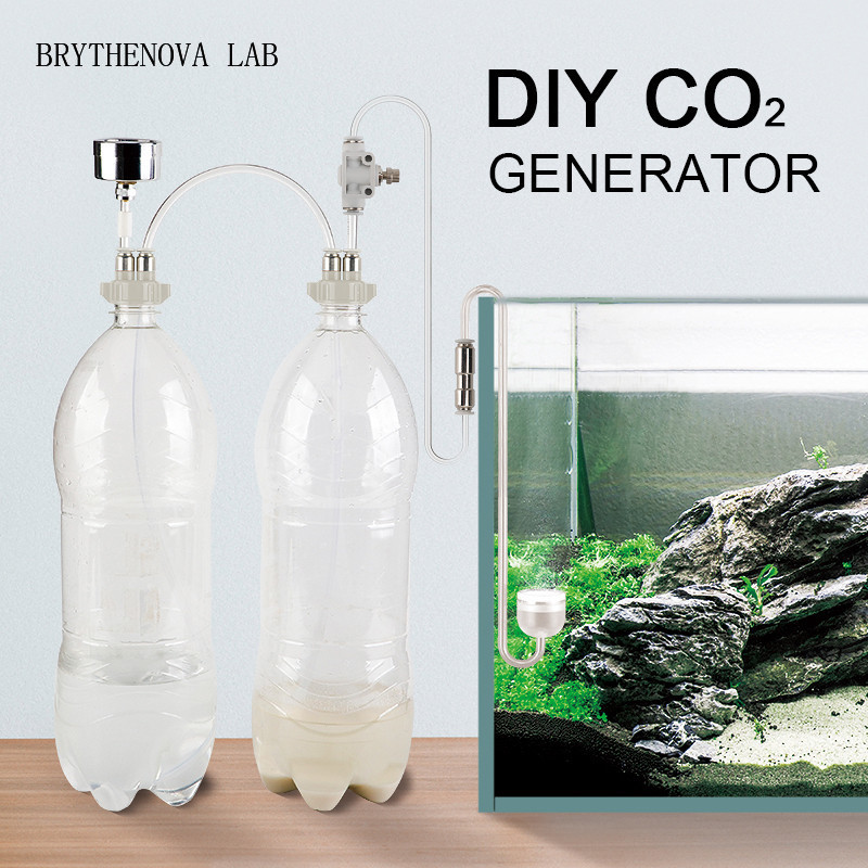 Aquaponics Fish Tank - CO2 Generator Aquarium Beplante Tank CO2