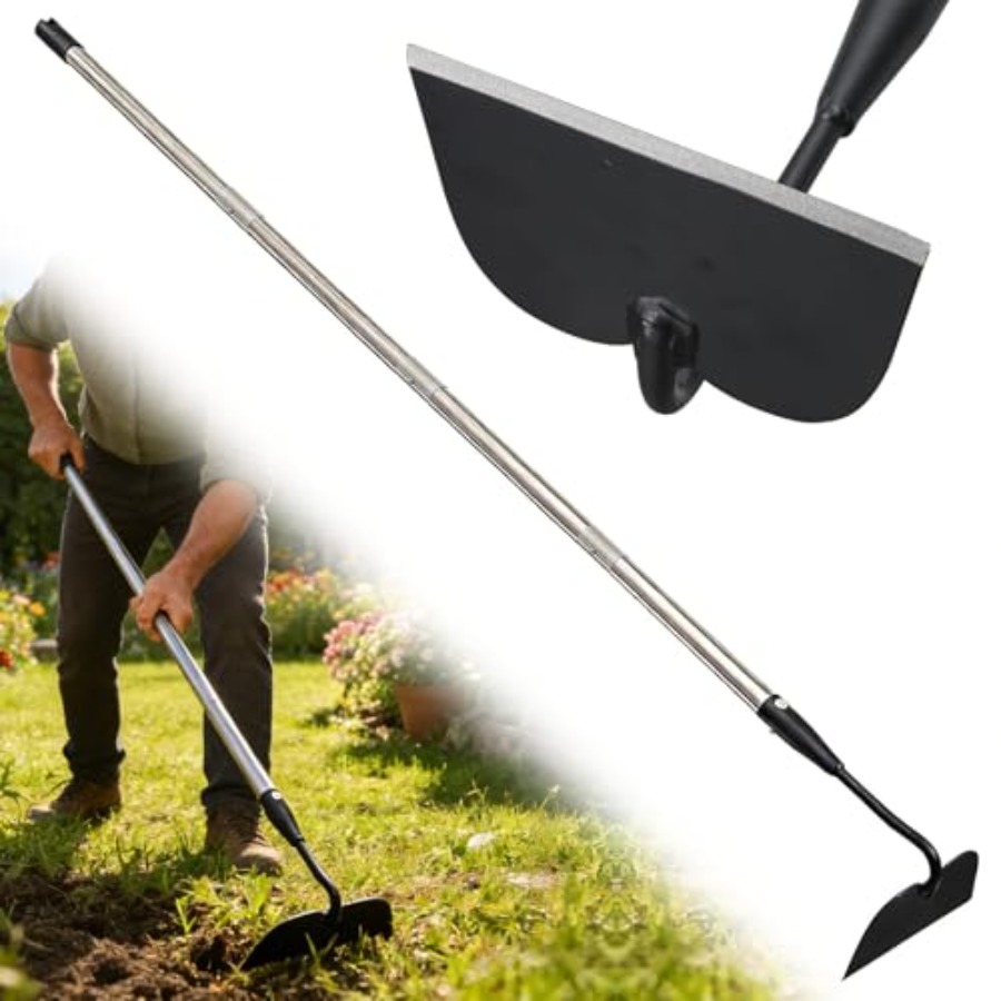 Gardening Tools Drawing - Tuinhark voor onkruid wieden, zware trek-hark