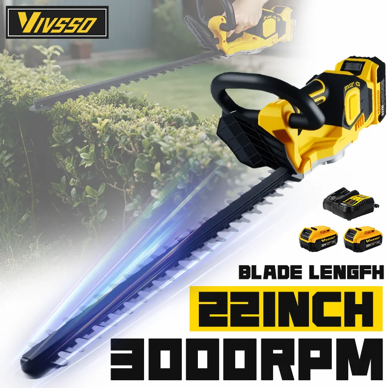 Gardening Tools Electric - VIVSSO Draadloze Elektrische Heggenschaar Grasmaaier Huishoudelijke