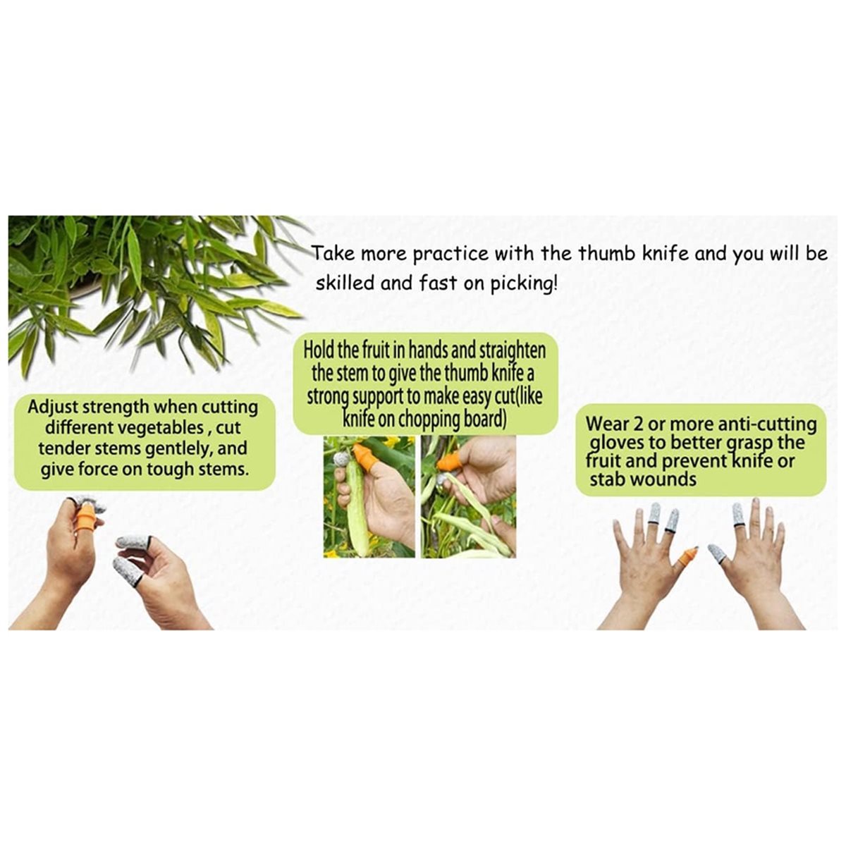 Harvest Knife Garden - [HLES]Tuinsilicone duimmes, oogstgereedschap voor tuinoogstmes met