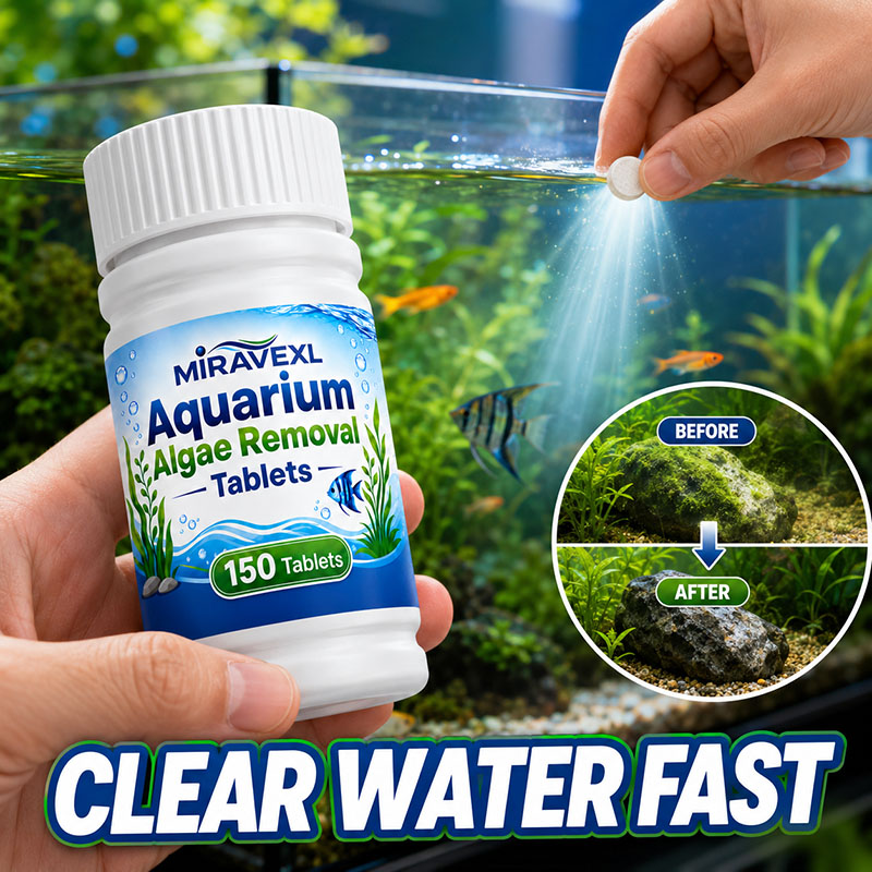 Aquaponics Fish Tank - MIRAVEXL 150 Aquarium Algenverwijderingstabletten, Veilige Algenbestrijder,