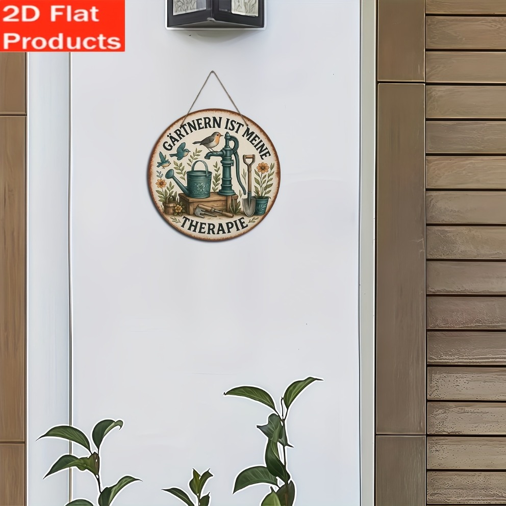 2D plat: 1 vintage tuinbord, D - Gardening Tools German recensie en prijs