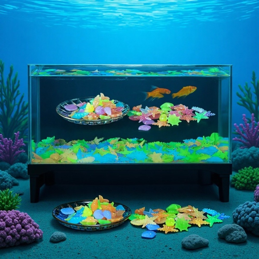 Gloeiende lichtgevende oceaans - Aquaponics Fish Tank recensie en prijs